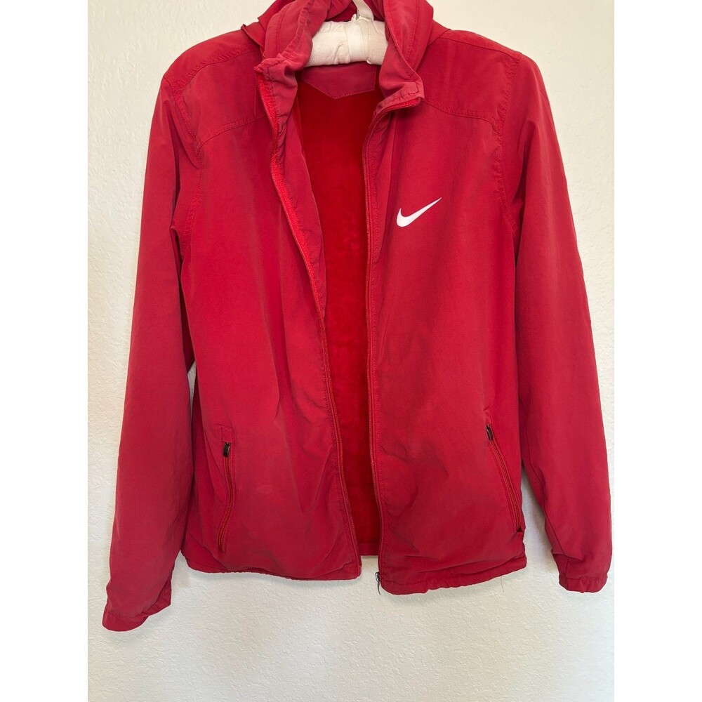 Vintage Nike Red Tag Windbreaker Jacket 90s Swoosh Logo Broken Zipper Men’s M